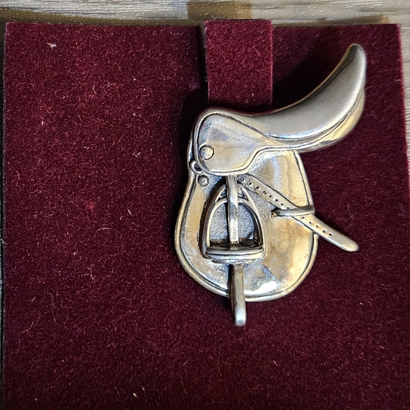 NEW Sterling Silver English Saddle Pin by Hand & Hammer Silversmiths - Picture 9 of 9